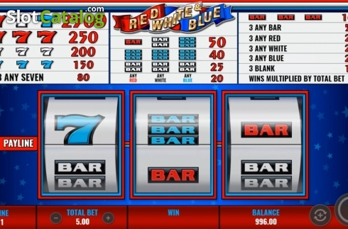 Οθόνη2. Red White & Blue (IGT) Κουλοχέρης