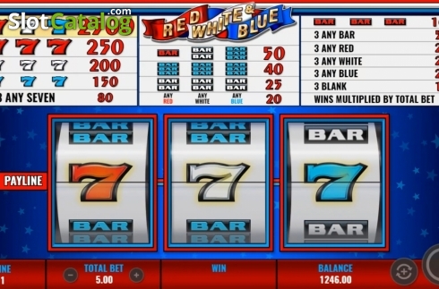 Οθόνη3. Red White & Blue (IGT) Κουλοχέρης