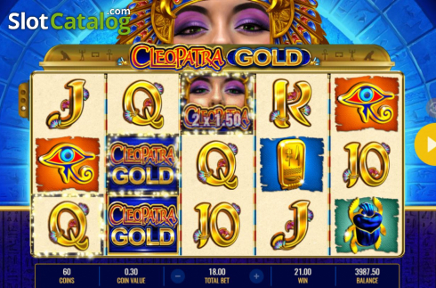 Οθόνη6. Cleopatra Gold Κουλοχέρης 