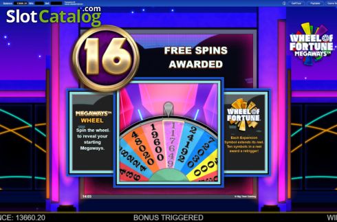 Οθόνη5. Wheel of Fortune Megaways Κουλοχέρης