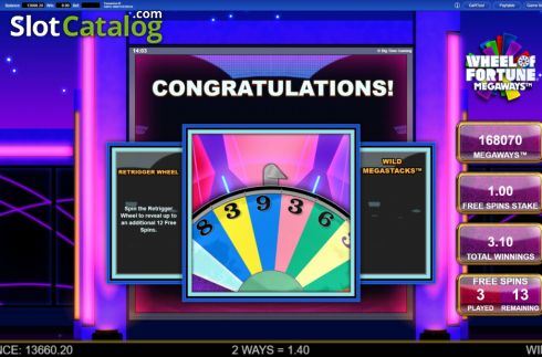 Οθόνη8. Wheel of Fortune Megaways Κουλοχέρης