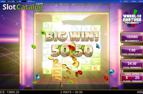 Οθόνη7. Wheel of Fortune Megaways Κουλοχέρης