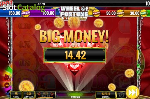 Οθόνη8. Wheel of Fortune Ruby Riches Κουλοχέρης