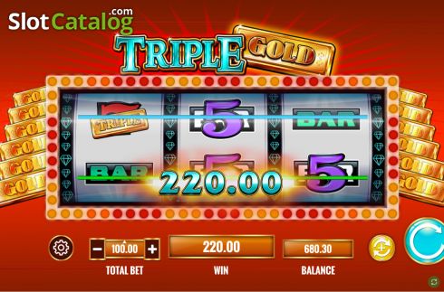 Οθόνη5. Triple Gold Κουλοχέρης