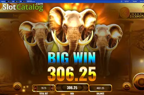 Οθόνη4. Elephant King MegaJackpots Κουλοχέρης 
