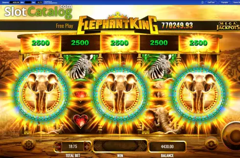 Οθόνη6. Elephant King MegaJackpots Κουλοχέρης 