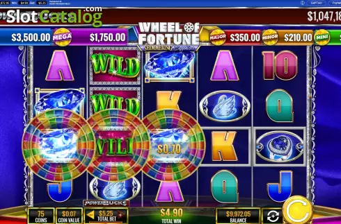 Οθόνη4. PowerBucks Wheel of Fortune Shimmering Sapphires Κουλοχέρης