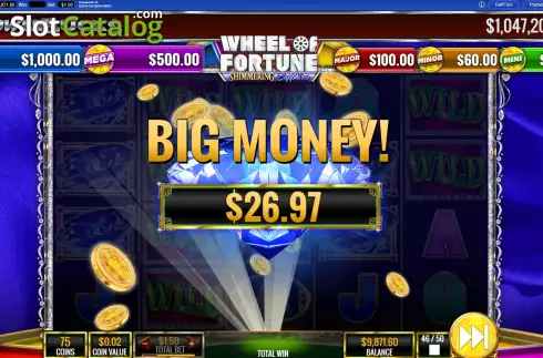 Οθόνη7. PowerBucks Wheel of Fortune Shimmering Sapphires Κουλοχέρης