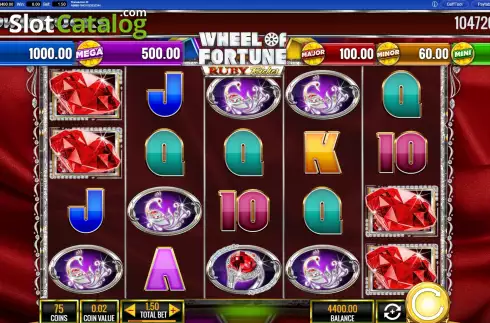 Οθόνη2. PowerBucks Wheel of Fortune Ruby Riches Κουλοχέρης