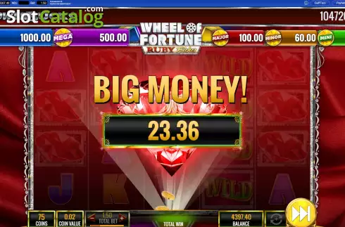 Οθόνη4. PowerBucks Wheel of Fortune Ruby Riches Κουλοχέρης