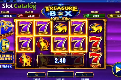 Οθόνη7. Treasure Box Kingdom Κουλοχέρης 