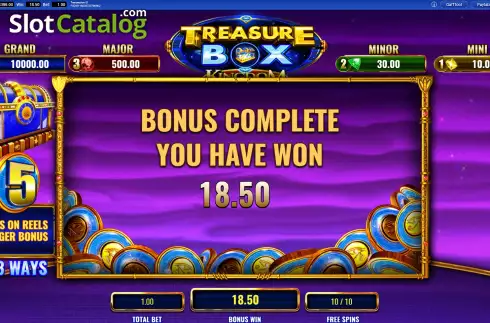 Οθόνη9. Treasure Box Kingdom Κουλοχέρης 
