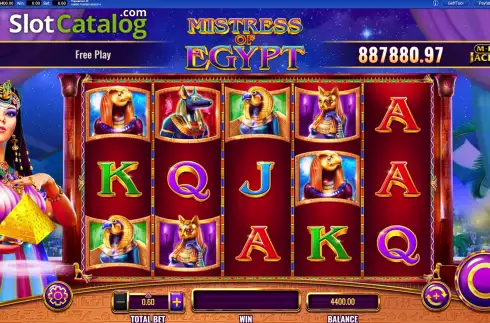 Οθόνη3. Mistress of Egypt MegaJackpots Κουλοχέρης