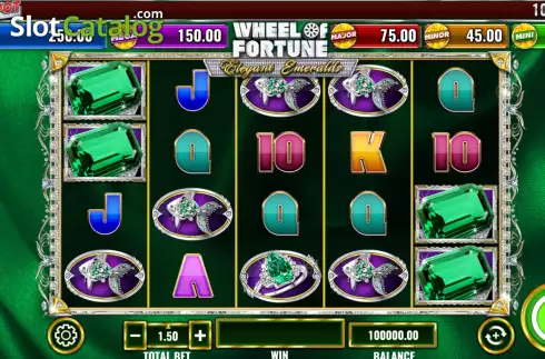 Οθόνη2. Wheel of Fortune Elegant Emeralds Κουλοχέρης