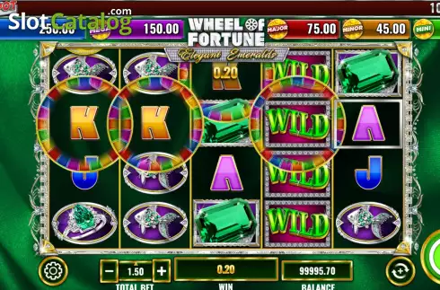 Οθόνη3. Wheel of Fortune Elegant Emeralds Κουλοχέρης