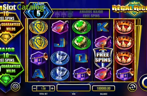 Οθόνη3. Regal Riches (IGT) Κουλοχέρης 