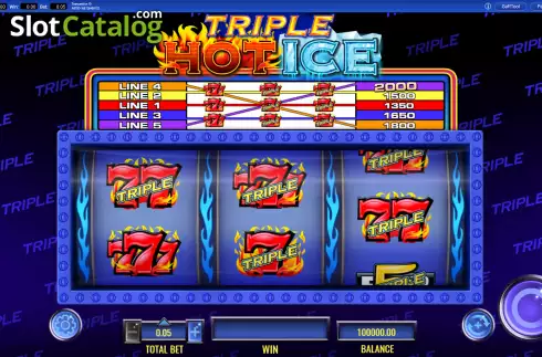 Οθόνη2. Triple Hot Ice Κουλοχέρης