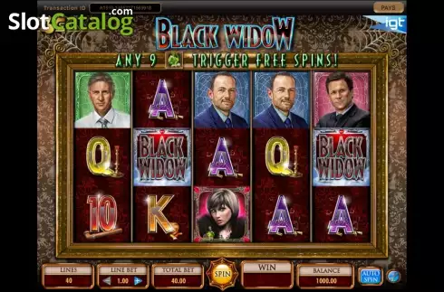 Ροδέλες. Black Widow (IGT) Κουλοχέρης
