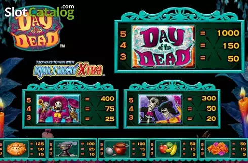 Πίνακας πληρωμών. Day of the Dead (IGT) Κουλοχέρης