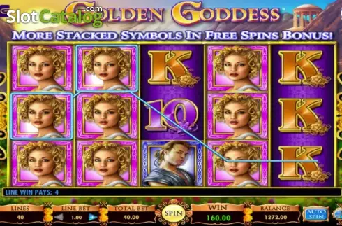 Κύριο παιχνίδι. Golden Goddess Κουλοχέρης