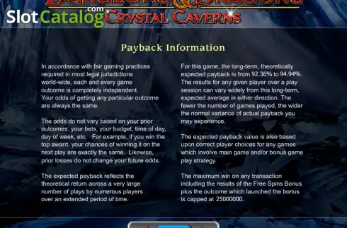 Οθόνη7. Dungeons and Dragons Crystal Caverns Κουλοχέρης
