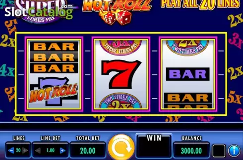 Οθόνη7. Super Times Pay Hot Roll Κουλοχέρης