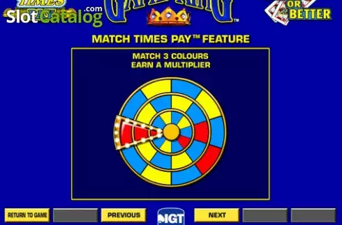 Οθόνη4. Match Times Pay Jacks or Better Κουλοχέρης