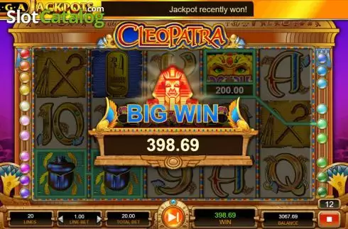 Οθόνη3. MegaJackpots Cleopatra Κουλοχέρης