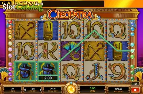 Οθόνη5. MegaJackpots Cleopatra Κουλοχέρης
