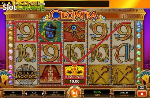 Οθόνη6. MegaJackpots Cleopatra Κουλοχέρης