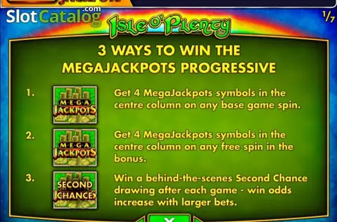 Οθόνη2. MegaJackpots Isle O'Plenty Κουλοχέρης
