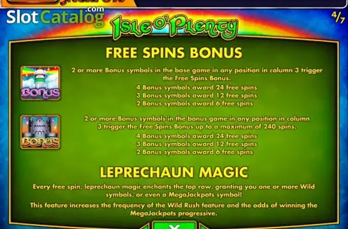 Οθόνη5. MegaJackpots Isle O'Plenty Κουλοχέρης