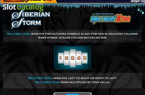 Οθόνη3. MegaJackpots Siberian Storm Κουλοχέρης