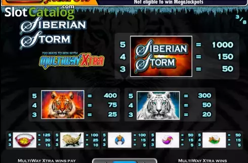 Οθόνη4. MegaJackpots Siberian Storm Κουλοχέρης