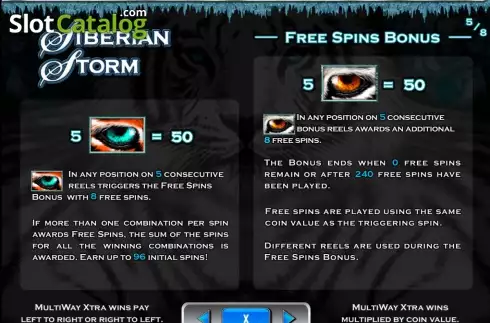 Οθόνη6. MegaJackpots Siberian Storm Κουλοχέρης