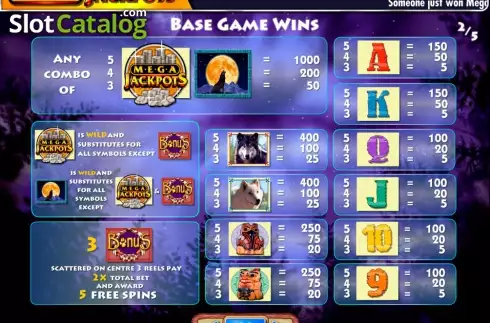 Οθόνη3. MegaJackpots Wolf Run Κουλοχέρης
