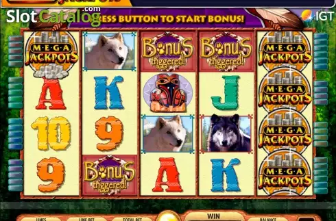Οθόνη9. MegaJackpots Wolf Run Κουλοχέρης