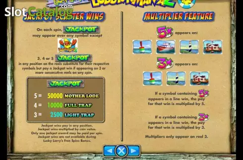 Πίνακας πληρωμών 2. Lucky Larry's Lobstermania 2 Κουλοχέρης