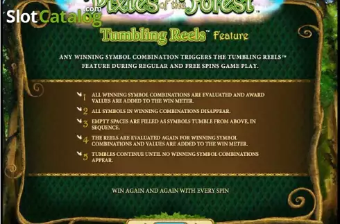 Οι κύλινδροι περιστρέφονται. Pixies of the Forest Κουλοχέρης