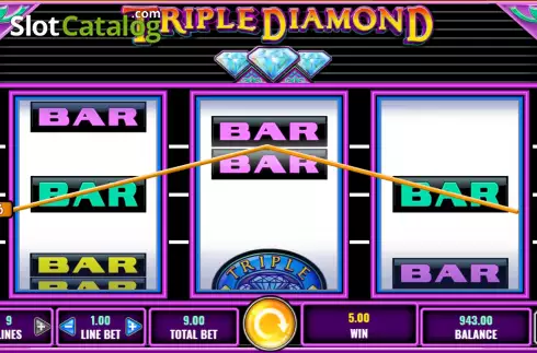 Οθόνη5. Triple Diamond Κουλοχέρης