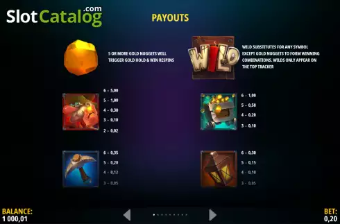 Οθόνη5. Gus's Gold Megaways Κουλοχέρης