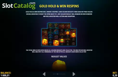 Οθόνη9. Gus's Gold Megaways Κουλοχέρης