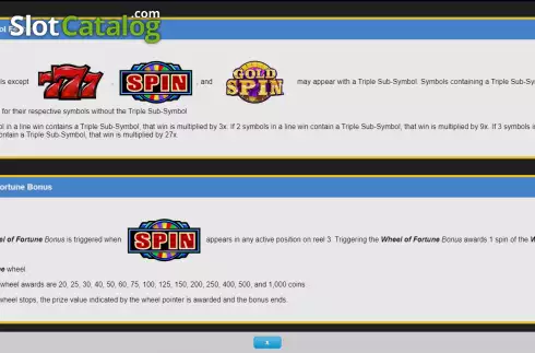 Οθόνη8. Wheel of Fortune Triple Gold Gold Spin Κουλοχέρης