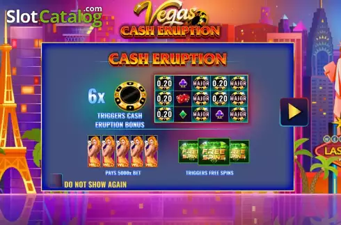 Οθόνη2. Cash Eruption Vegas Κουλοχέρης