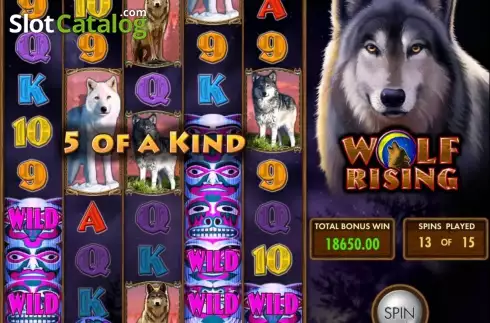 Δωρεάν περιστροφές. Wolf Rising Κουλοχέρης