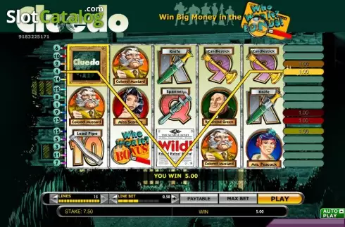 Οθόνη3. Cluedo (IGT) Κουλοχέρης 