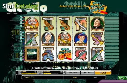 Οθόνη2. Cluedo (IGT) Κουλοχέρης 