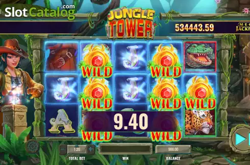 Οθόνη3. Jungle Tower MegaJackpots Κουλοχέρης