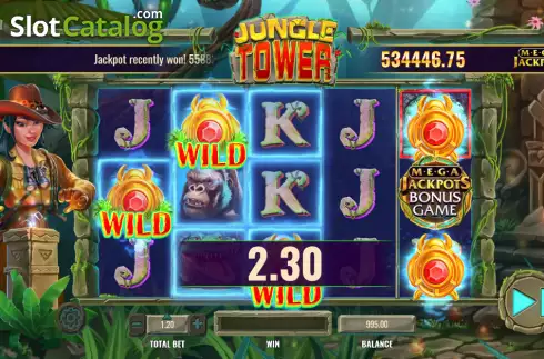 Οθόνη4. Jungle Tower MegaJackpots Κουλοχέρης