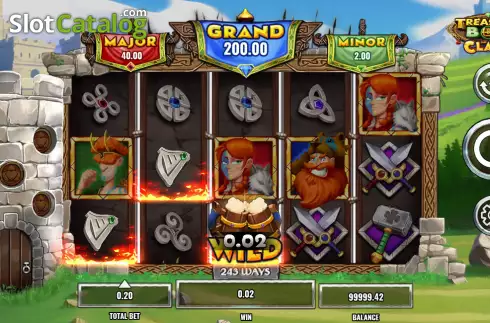 Οθόνη3. Treasure Box Clans Κουλοχέρης 